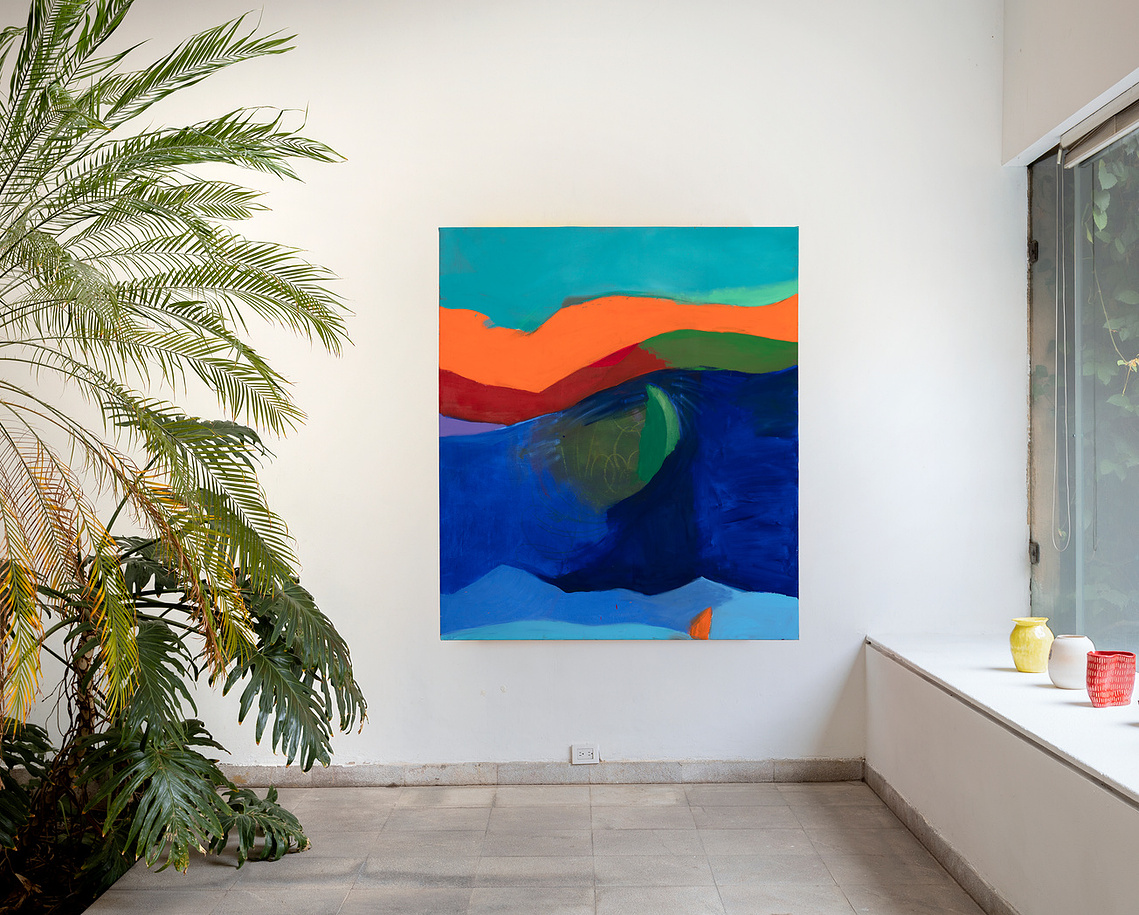 Annie-Rose Fiddian-Green 
artist
painting
mexico collection
large scale canvas
'beyond the city'