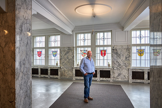 Christian Ritschel, Geschäftsführer von Lloyd Caffee, Bremen, Marmorsaal
