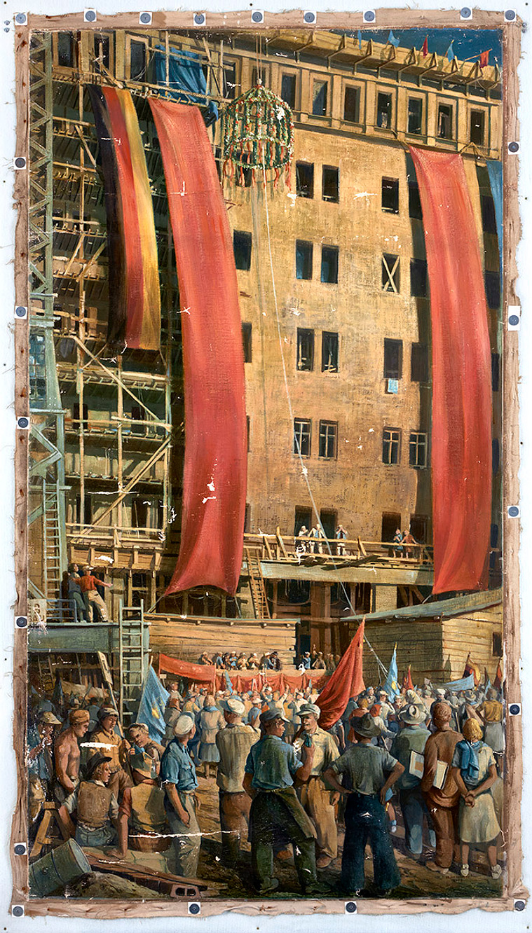 Bruno Bernitz, Richtfest in der Stalinallee
