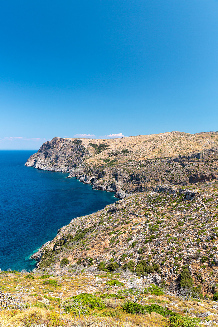 Majestic view from the road to Limnionas Kythira Greece