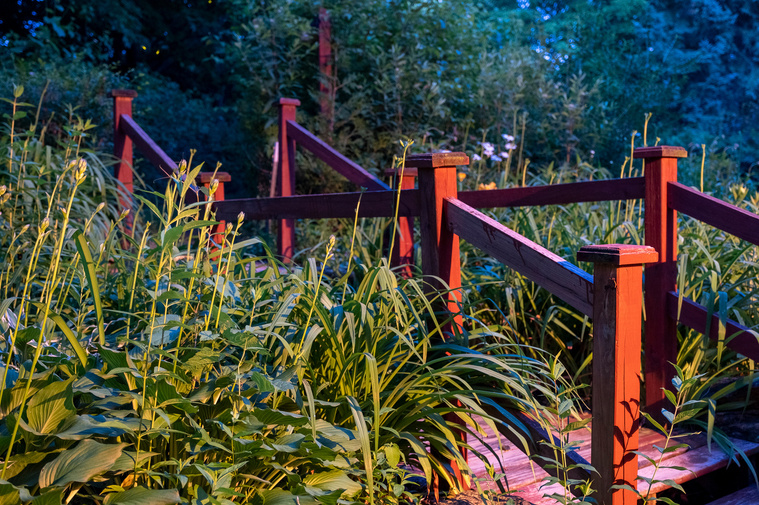 Hastas and Stairs in Wisconsin during dusk