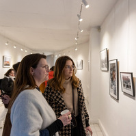 Photo exhibition 'Regards croisés : sur les traces de François Arago", presented by photographers Jade Leisner, Olivier Montay and Corentin Schimel. Spéos Gallery and photography school. © photo: Antoine Wdowczynski