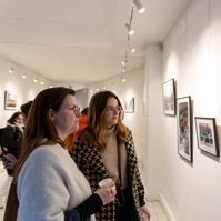 Photo exhibition 'Regards croisés : sur les traces de François Arago", presented by photographers Jade Leisner, Olivier Montay and Corentin Schimel. Spéos Gallery and photography school. © photo: Antoine Wdowczynski