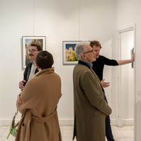 Photo exhibition 'Regards croisés : sur les traces de François Arago", presented by photographers Jade Leisner, Olivier Montay and Corentin Schimel. Spéos Gallery and photography school. © photo: Antoine Wdowczynski