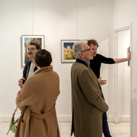 Photo exhibition 'Regards croisés : sur les traces de François Arago", presented by photographers Jade Leisner, Olivier Montay and Corentin Schimel. Spéos Gallery and photography school. © photo: Antoine Wdowczynski