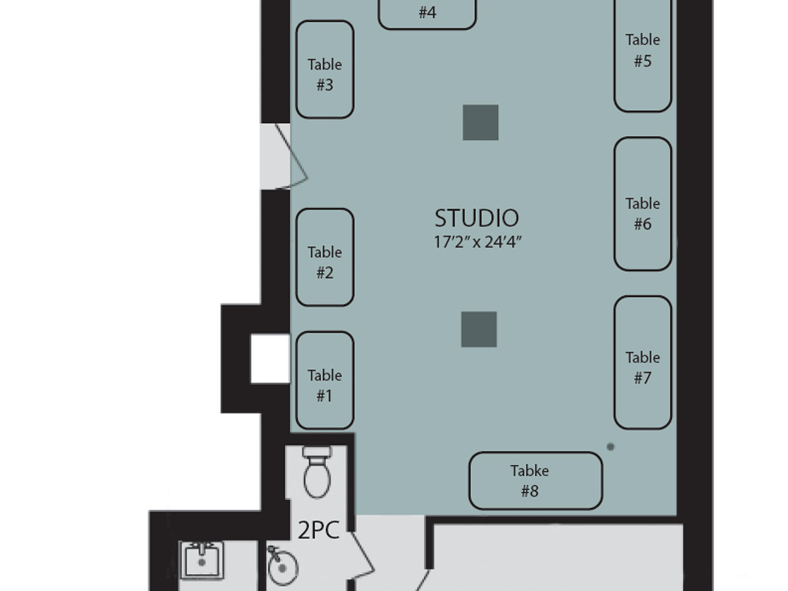 Studio Unit Toronto Layout Toronto Artist Studio Rentals - Northern Contemporary