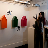 Exhibition rooms of the Tanzania Pavilion, curated by Enrico Bitotto.  Biennale di Venezia