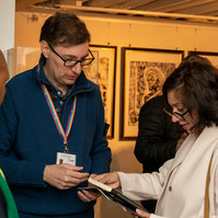 Exhibition rooms of the Tanzania Pavilion, curated by Enrico Bitotto.  Biennale di Venezia
