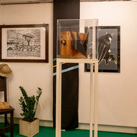 Exhibition rooms of the Tanzania Pavilion, curated by Enrico Bitotto.  Biennale di Venezia