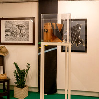 Exhibition rooms of the Tanzania Pavilion, curated by Enrico Bitotto.  Biennale di Venezia