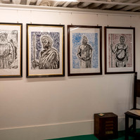 Exhibition rooms of the Tanzania Pavilion, curated by Enrico Bitotto.  Biennale di Venezia