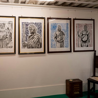 Exhibition rooms of the Tanzania Pavilion, curated by Enrico Bitotto.  Biennale di Venezia