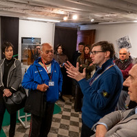 Exhibition rooms of the Tanzania Pavilion, curated by Enrico Bitotto.  Biennale di Venezia