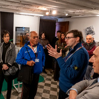 Exhibition rooms of the Tanzania Pavilion, curated by Enrico Bitotto.  Biennale di Venezia