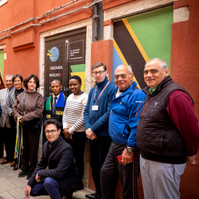 Exhibition rooms of the Tanzania Pavilion, curated by Enrico Bitotto.  Biennale di Venezia
