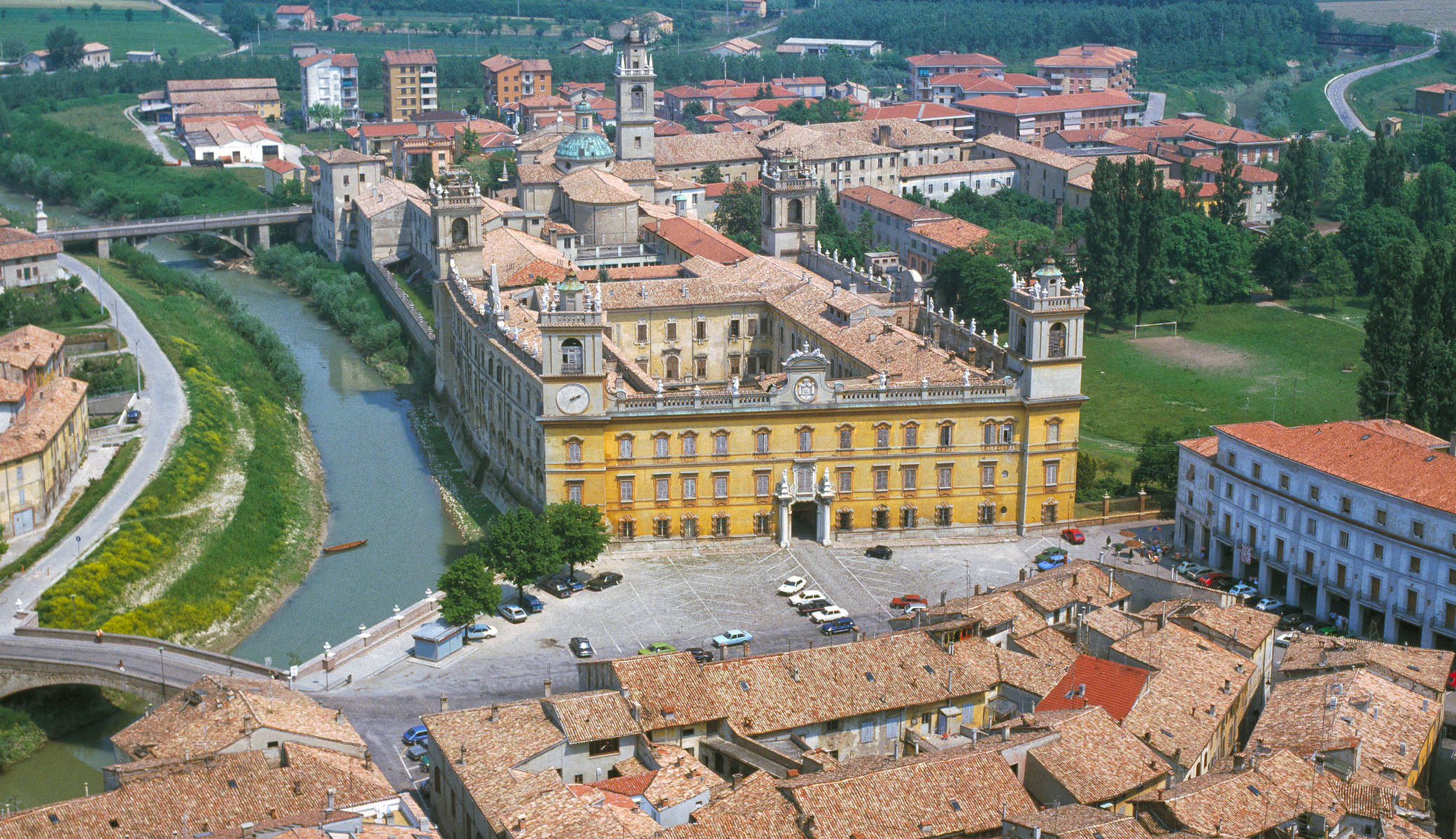 Aerial, photo, Colorno (PR), Italy