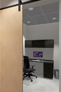 Dog grooming shop office design