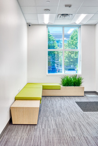 Guest area seating and planter design and build.
