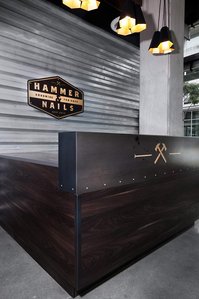 Franchise store fixtures for Hammer and Nails Grooming