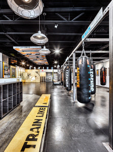 Locker benches and cubbies for legends Boxing.