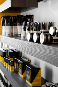 Salon retail shelving 