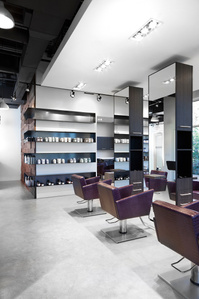 Salon cutting area design and build