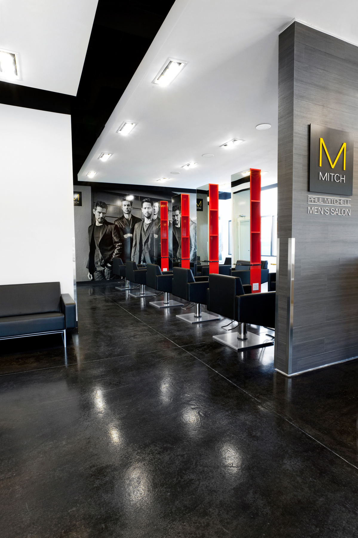 Salon styling area