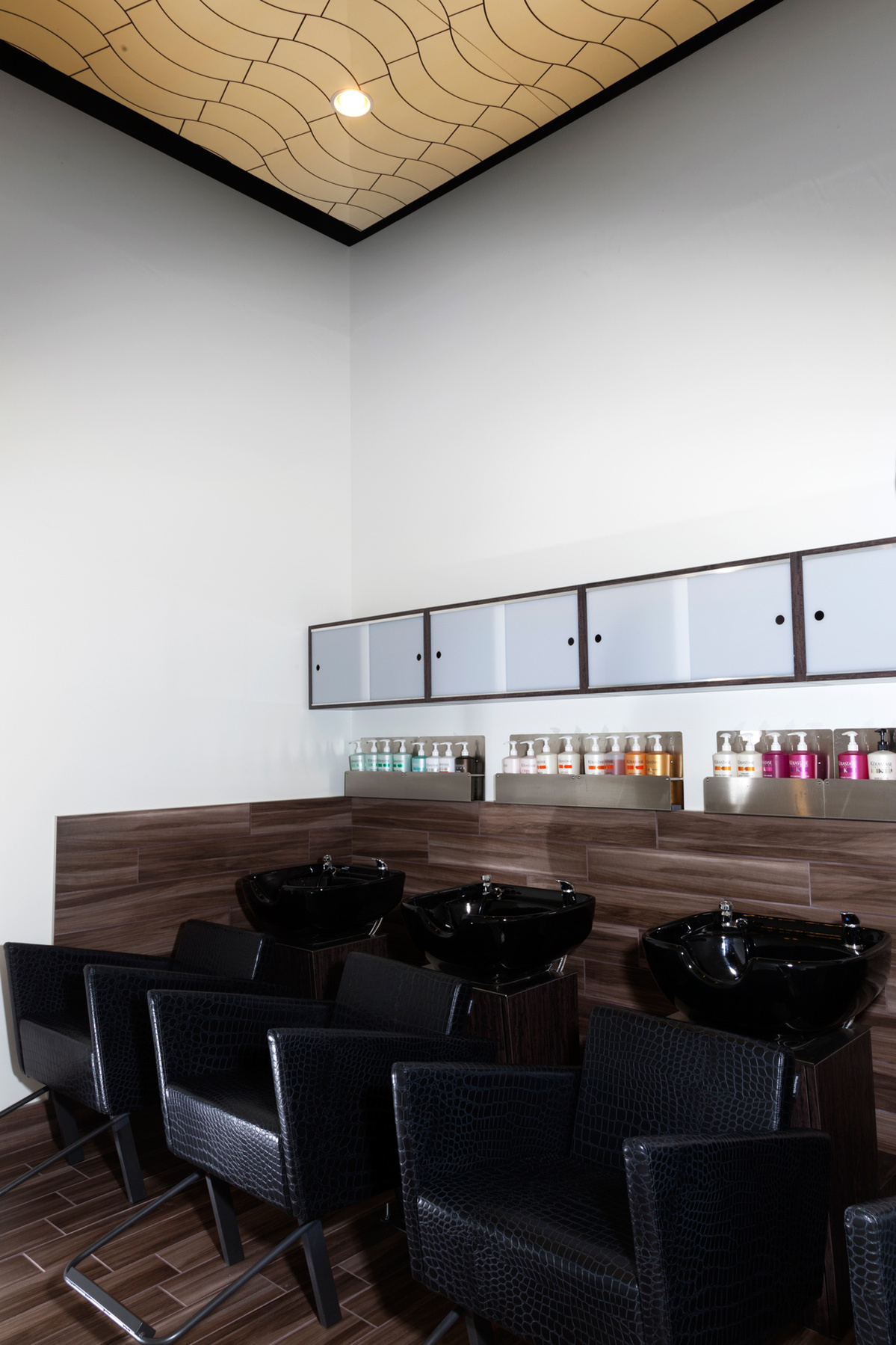 Salon shampoo area