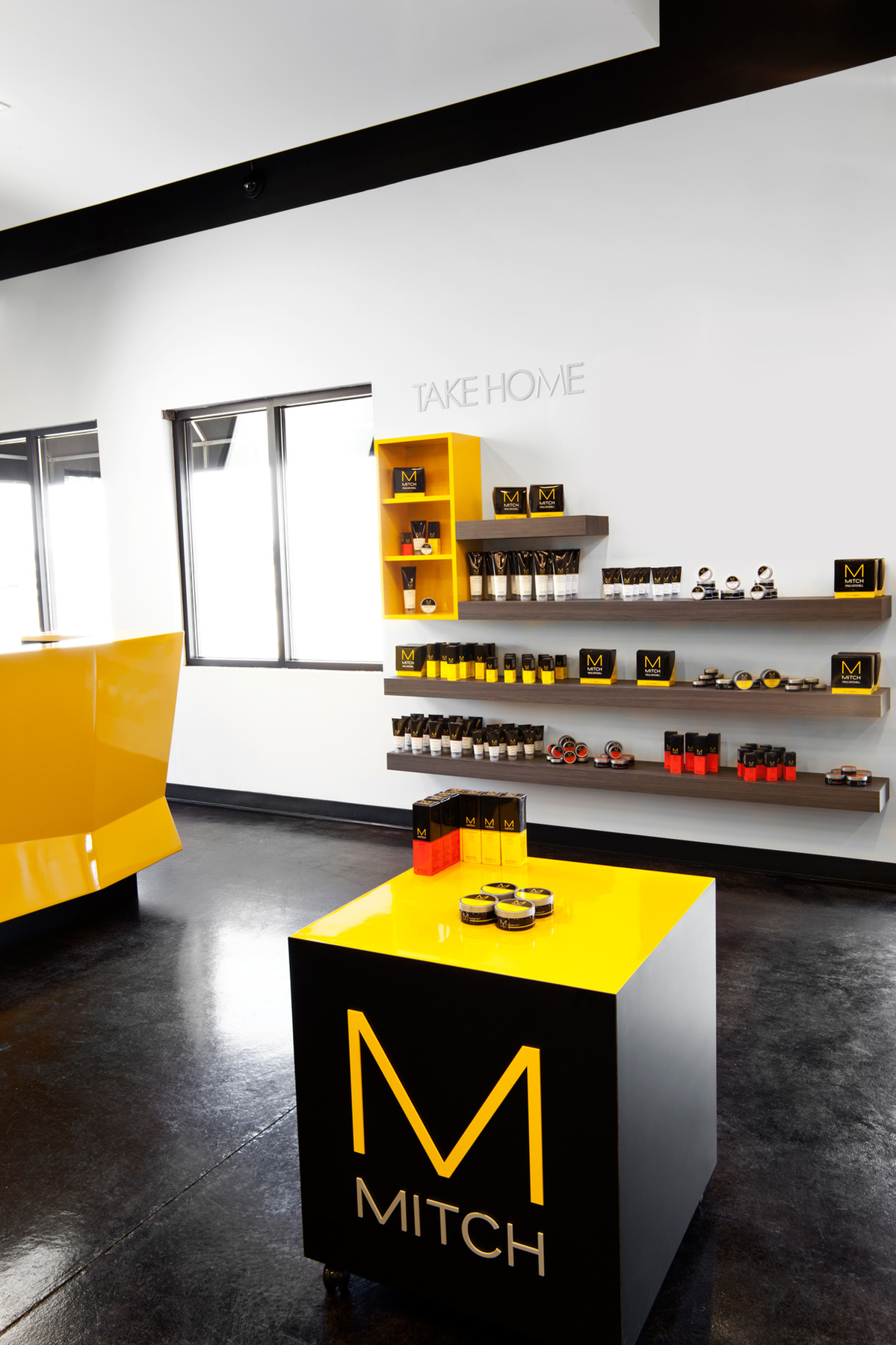 Salon retail and merchandising displays