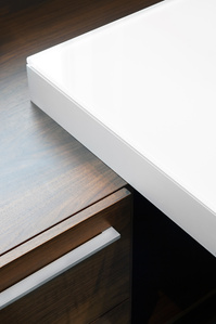 Office furniture drawer and desk top