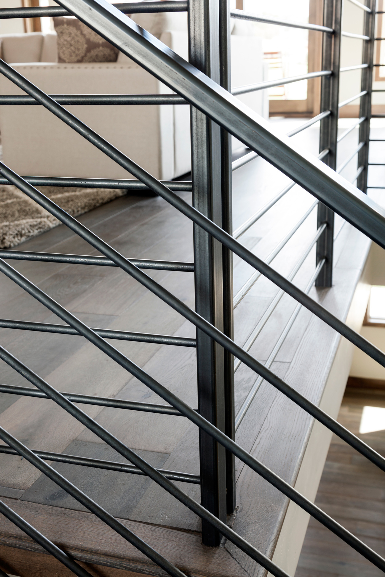 Custom fabricated railing