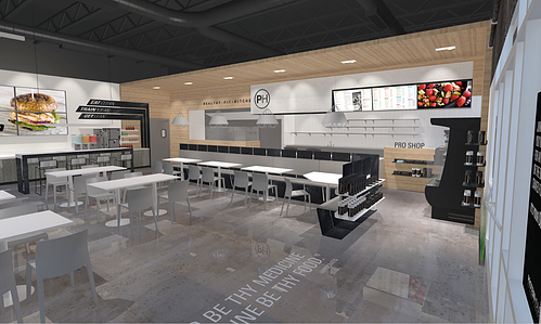 Franchise interior and furnishings design concepts for restaurant 