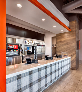 Check in counter design, build and installation for Farm Basket restaurant in Las Vegas, NV.