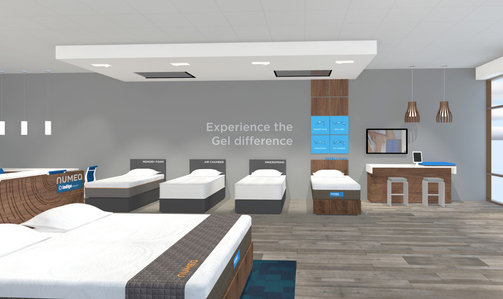 Layout out and interior design for Intellibed corporate chain