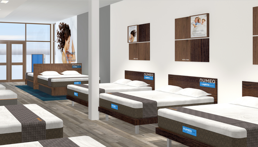 Displays and signage for Intellibed corporate chain