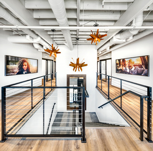Custom lighting fixtures for Indie Studio Suites.