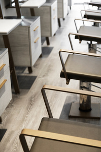 Beauty furniture and fixtures for Dry Luxe salon
