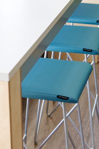 Counter stools designed and manufactured for Code Ninjas franchise