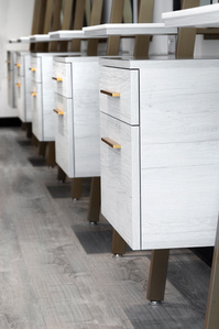  Cabinet and store fixture manufacturing for DryLuxe salon chain