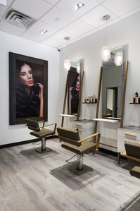 Corporate chain  store fixture manufacturing for Dry Luxe