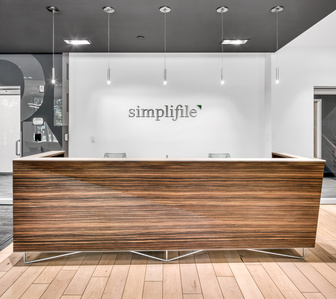 Reception desk design, build and installation.
