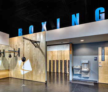 Signage, decorative wall cladding and equipment for Legends Boxing.