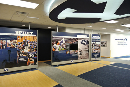 Displays and graphics build and install for BYU football 