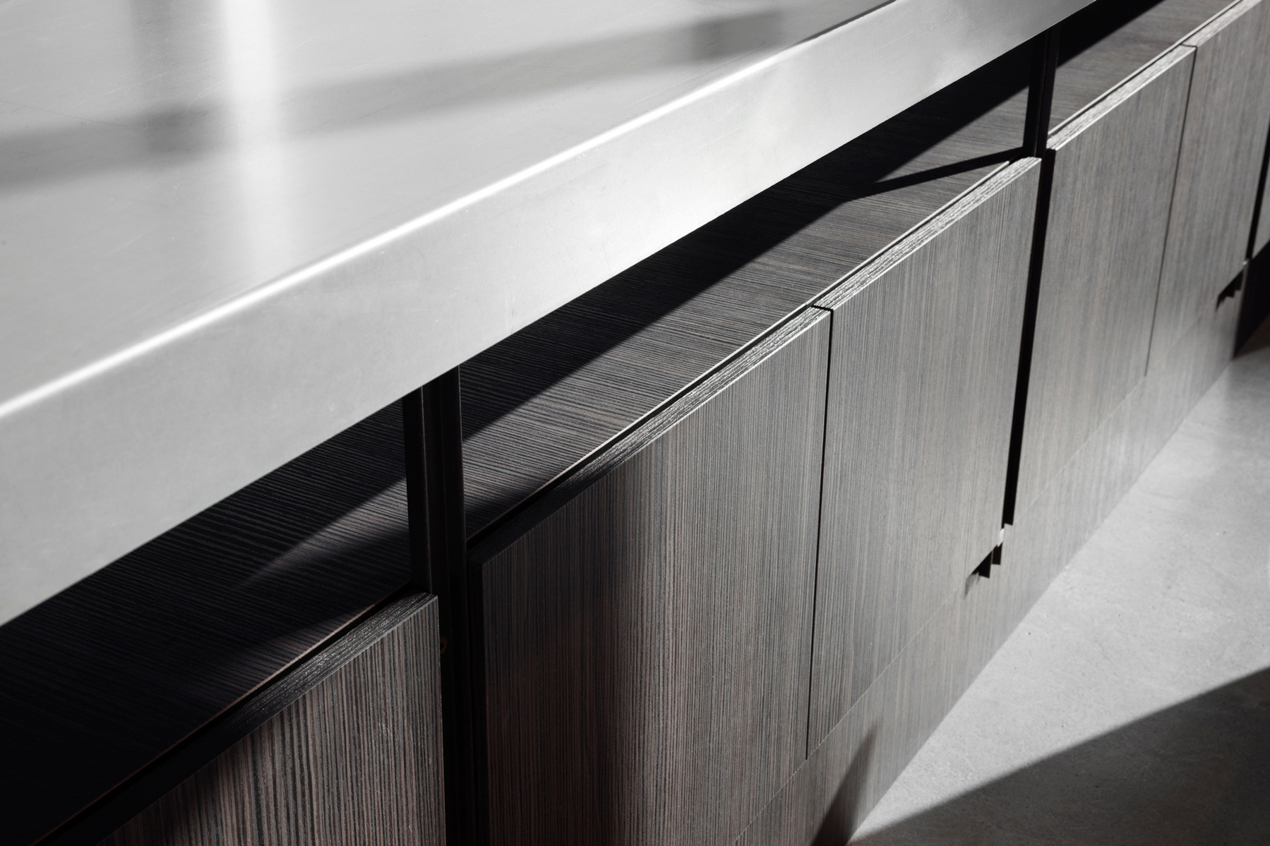 Color bar cabinetry detail