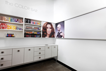 Signs an graphics for salon cutting area