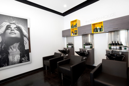 Salon shampoo area design and build