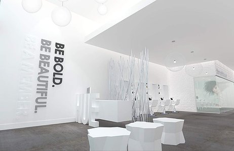 Salon interior design and branding 
