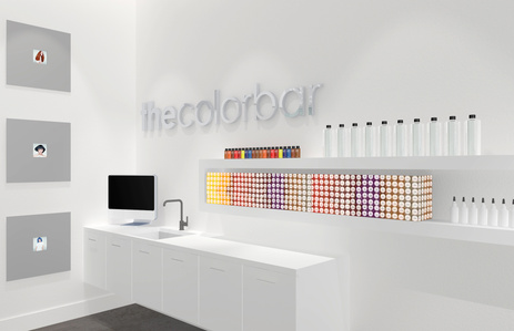 Color bar design for Hue Salons