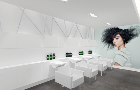 Interior and furnishing design for beauty salon