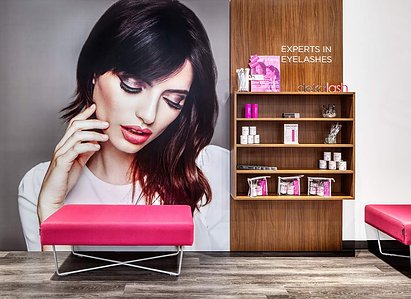 Reception seating and merchandising retail display